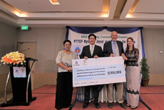 ပီတီတီအီးပီမှ မြန်မာနိုင်ငံတွင် လုပ်ငန်းလုပ်ဆောင်ခဲ့သည် နှစ် ၃၀ ပြည့်အထိမ်းအမှတ်အနေဖြင့် နှုတ်ခမ်းကွဲ အာခေါင်ကွဲဝေဒနာရှင် မြန်မာကလေးငယ် ၁၀၀ အား ခွဲစိတ်ကုသ