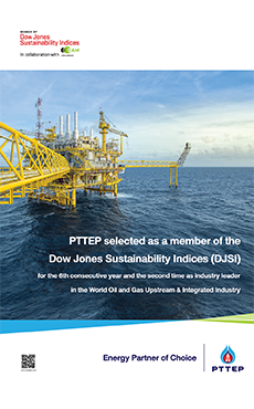 PTTEP selected as DJSI member for 6th consecutive year with the second time named as Industry Leader